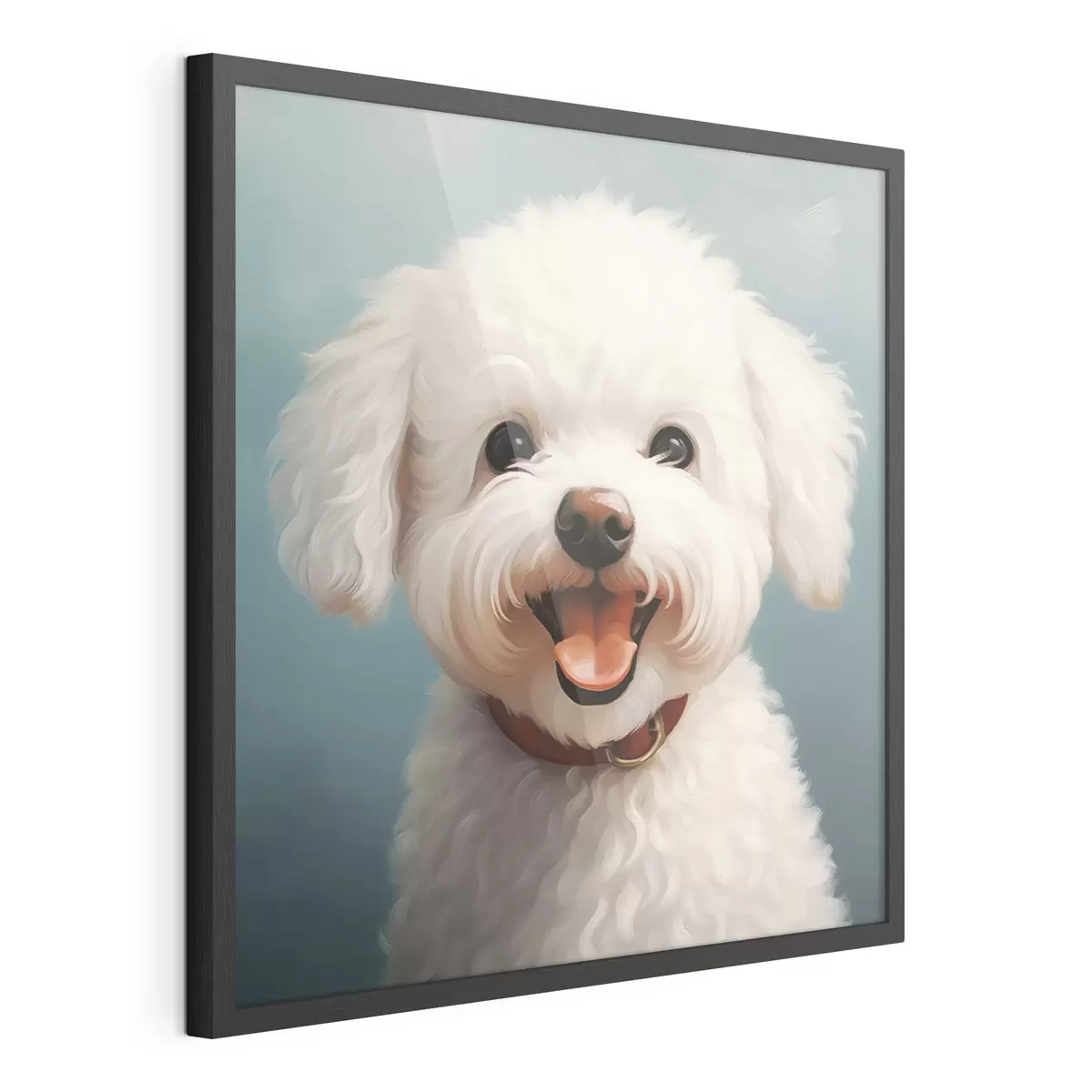 Poster Allegro cane bianco f43935