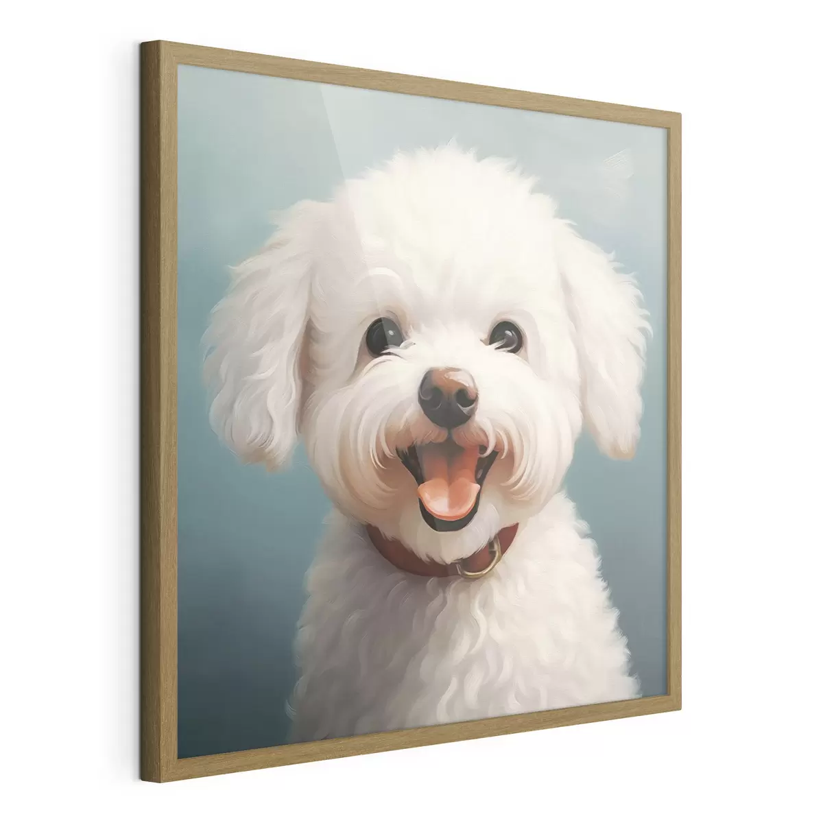 Poster Allegro cane bianco f43935