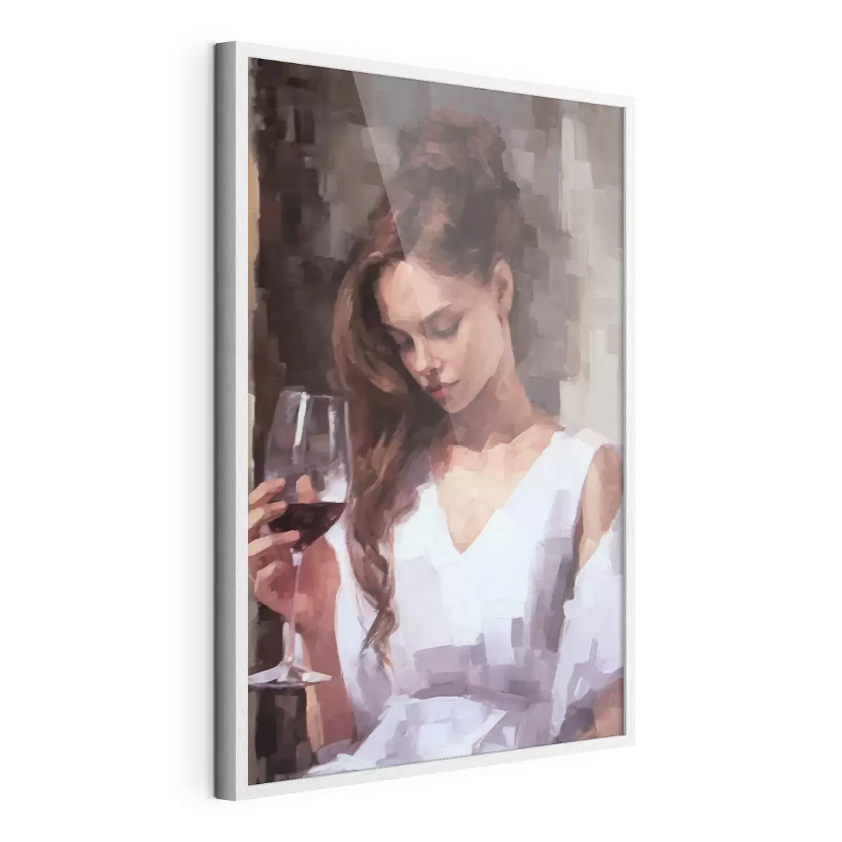 Poster Ragazza con bicchiere f43939