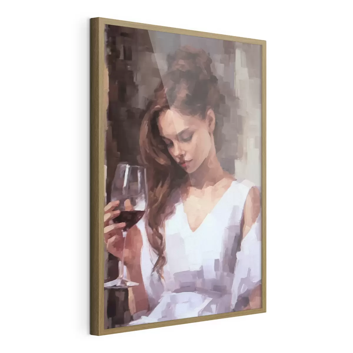 Poster Ragazza con bicchiere f43939