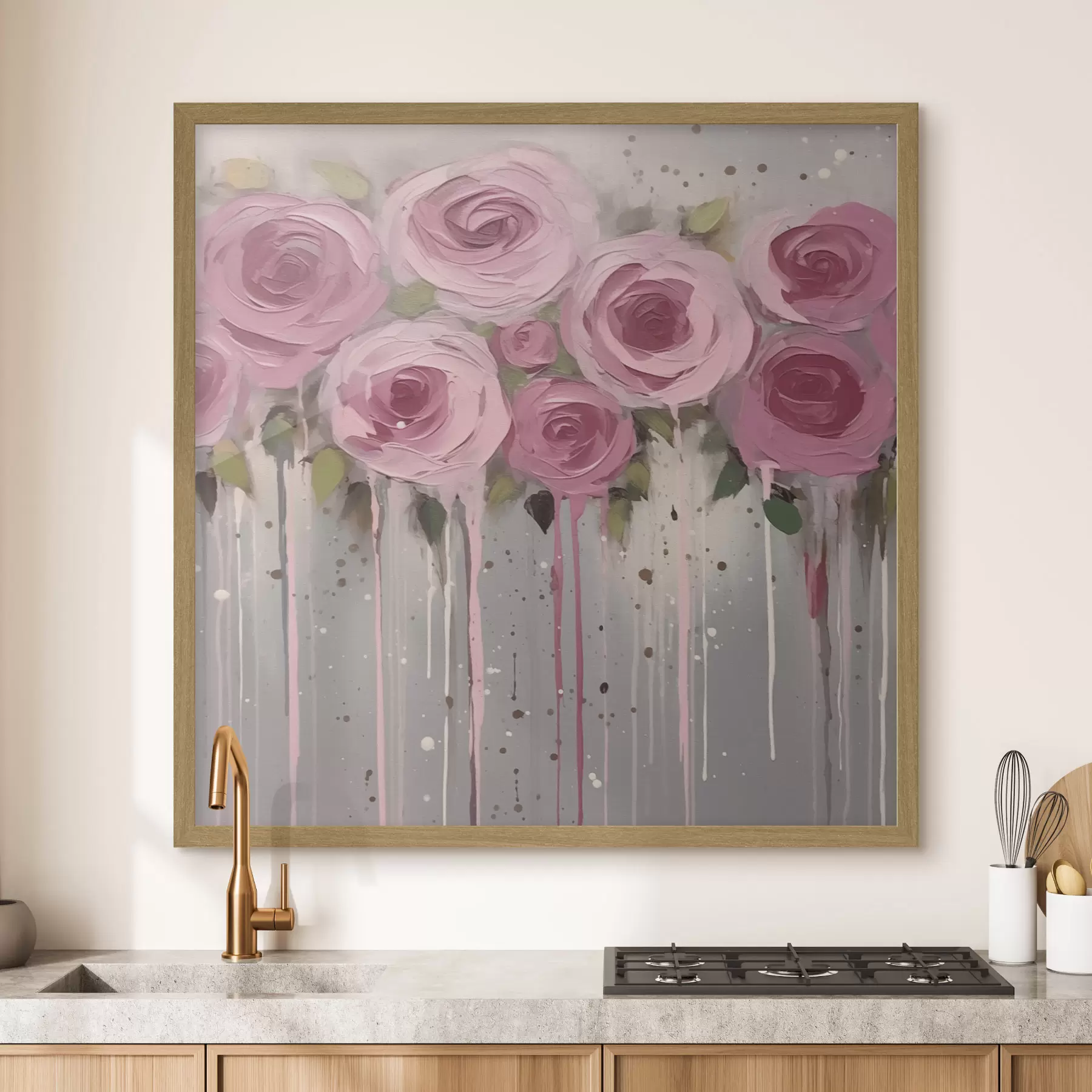 carta da parati Rose astrazione fiori nr. f43930