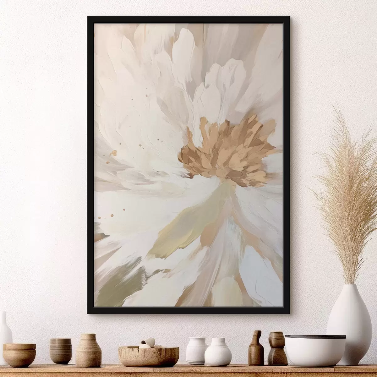 Poster fiore bianco f43244