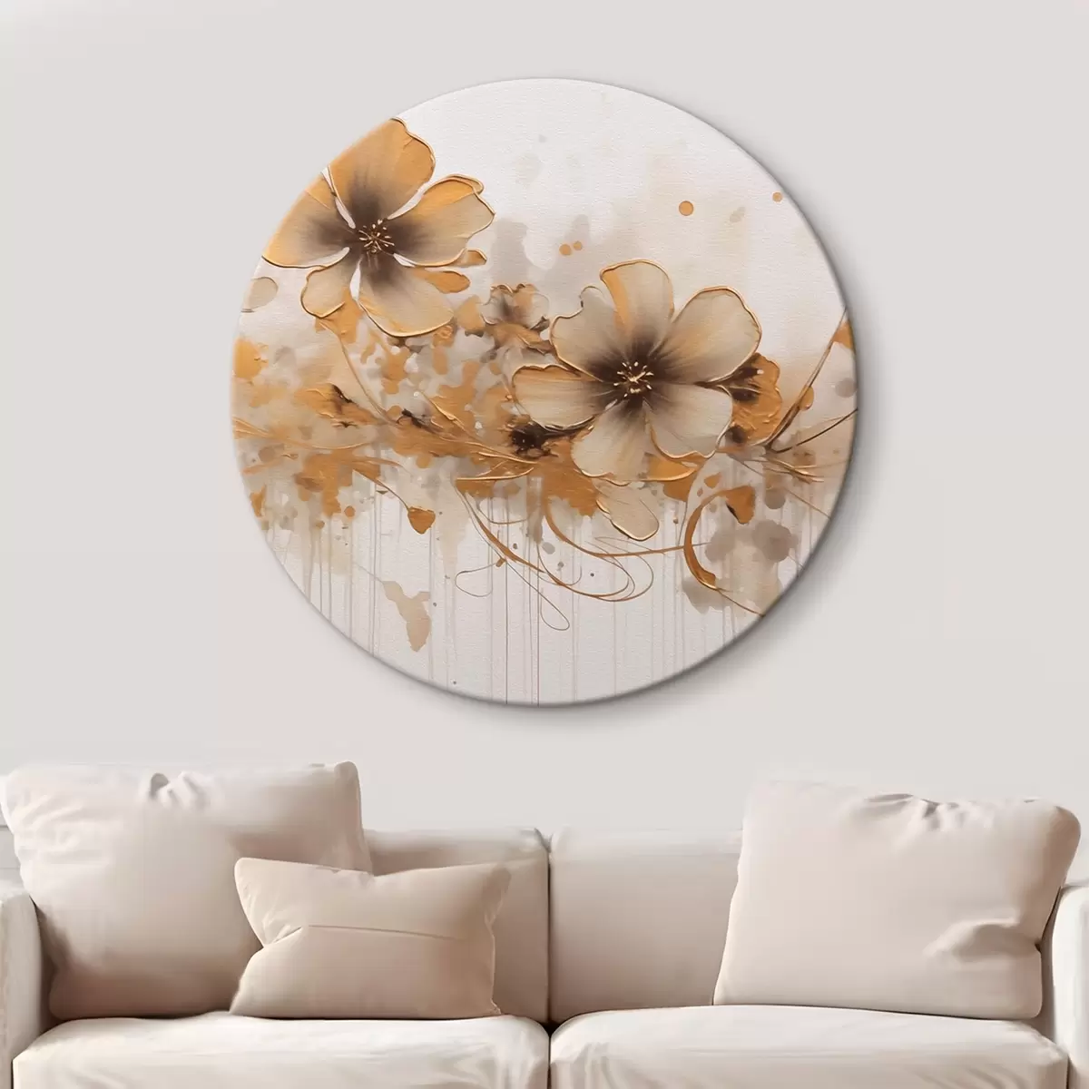 Quadri rotondi Fiori r43213