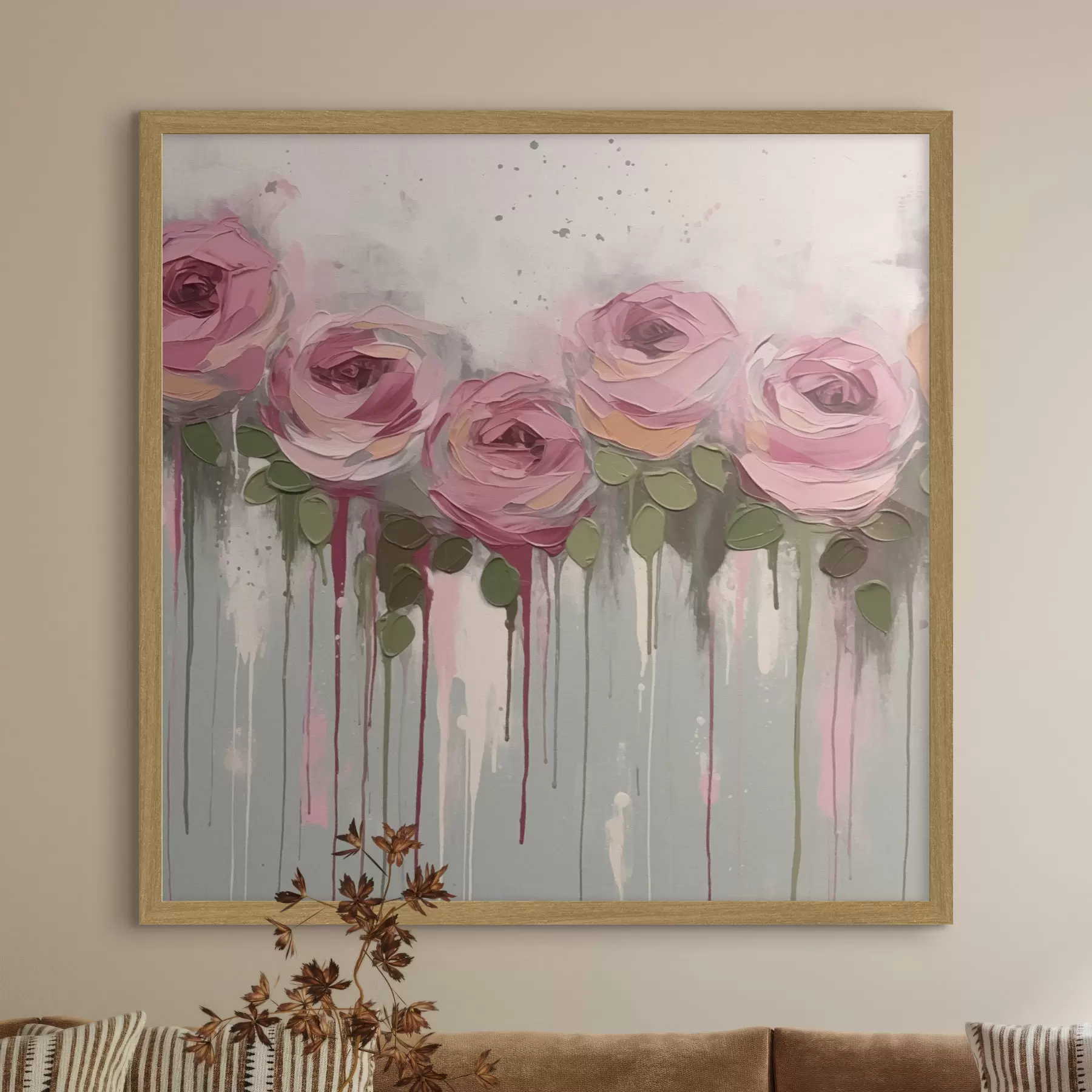 carta da parati Astrazione di fiori rosa nr. f43934