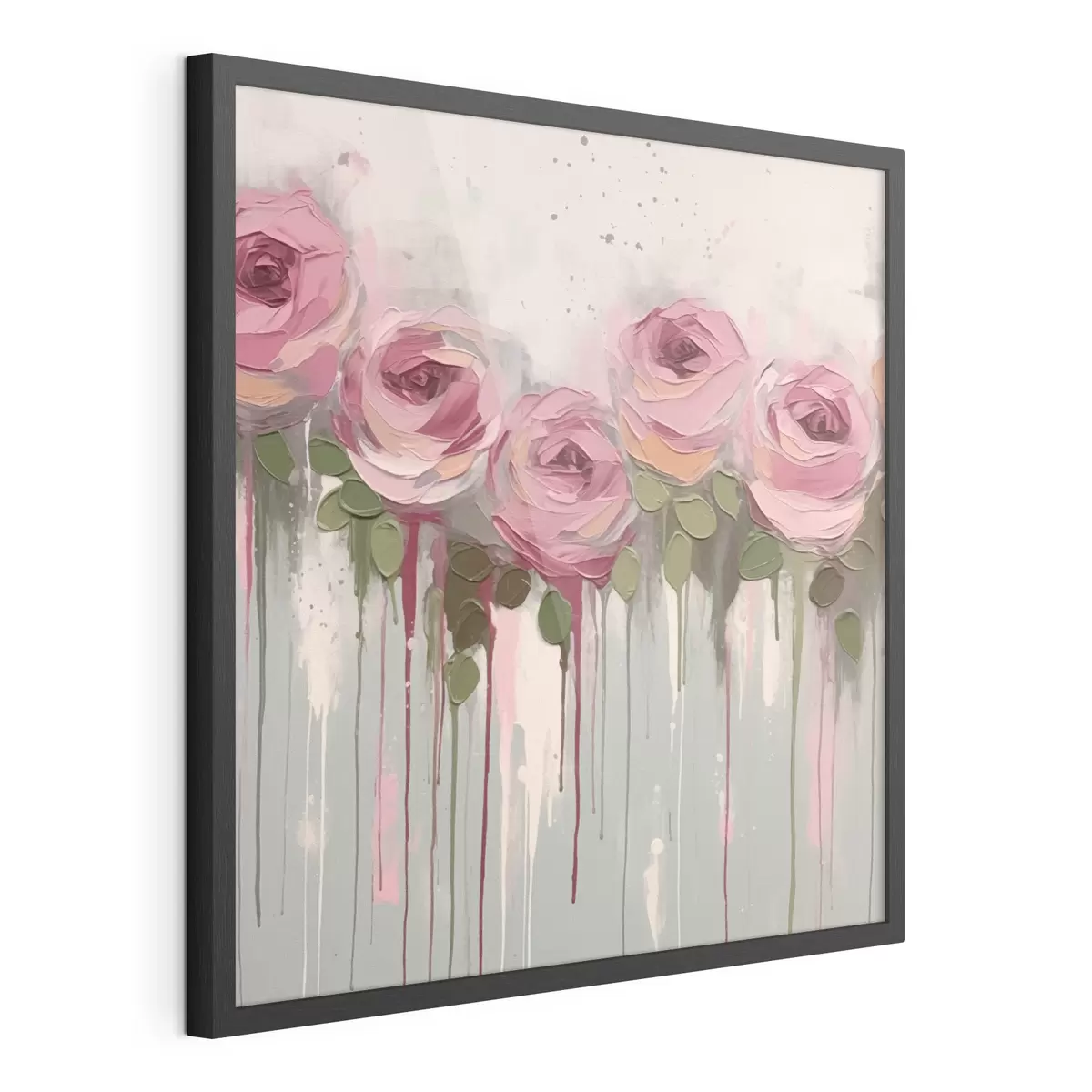Poster Astrazione di fiori rosa f43934