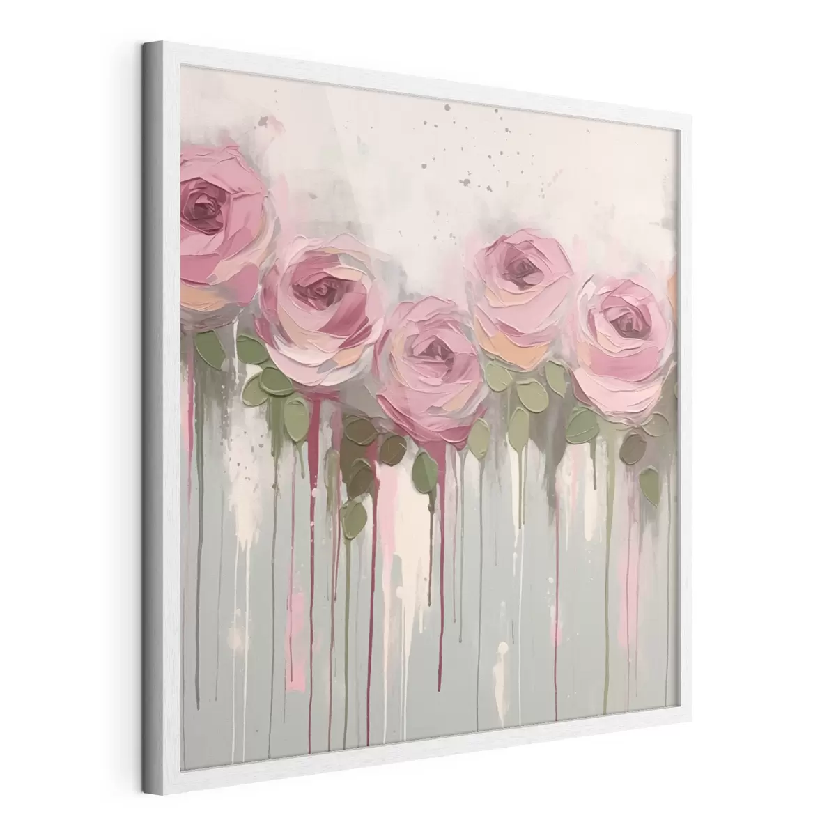 Poster Astrazione di fiori rosa f43934