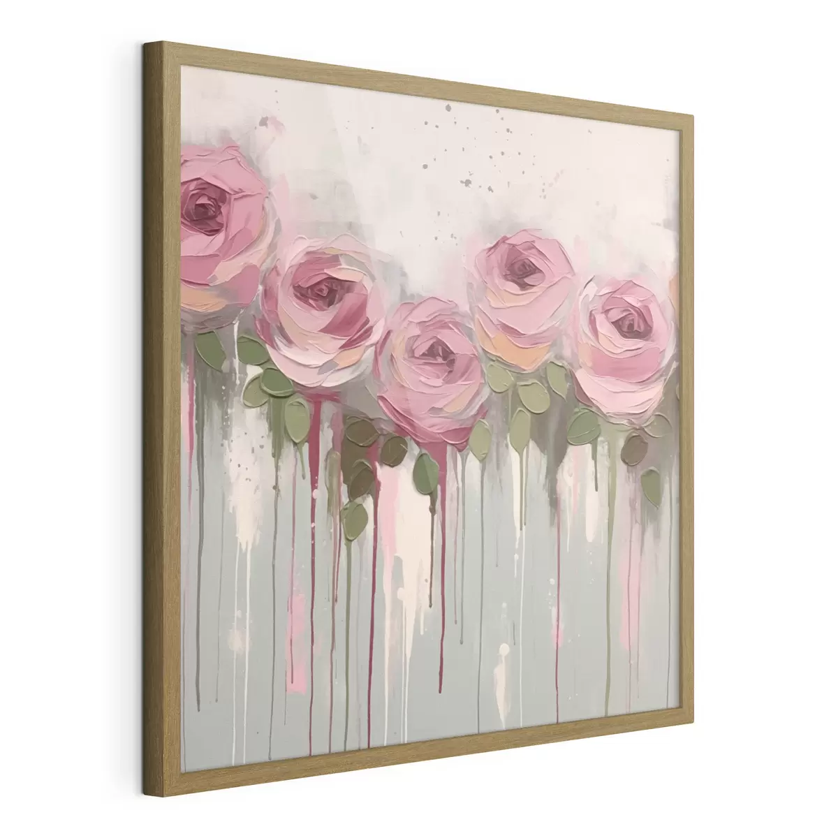 Poster Astrazione di fiori rosa f43934
