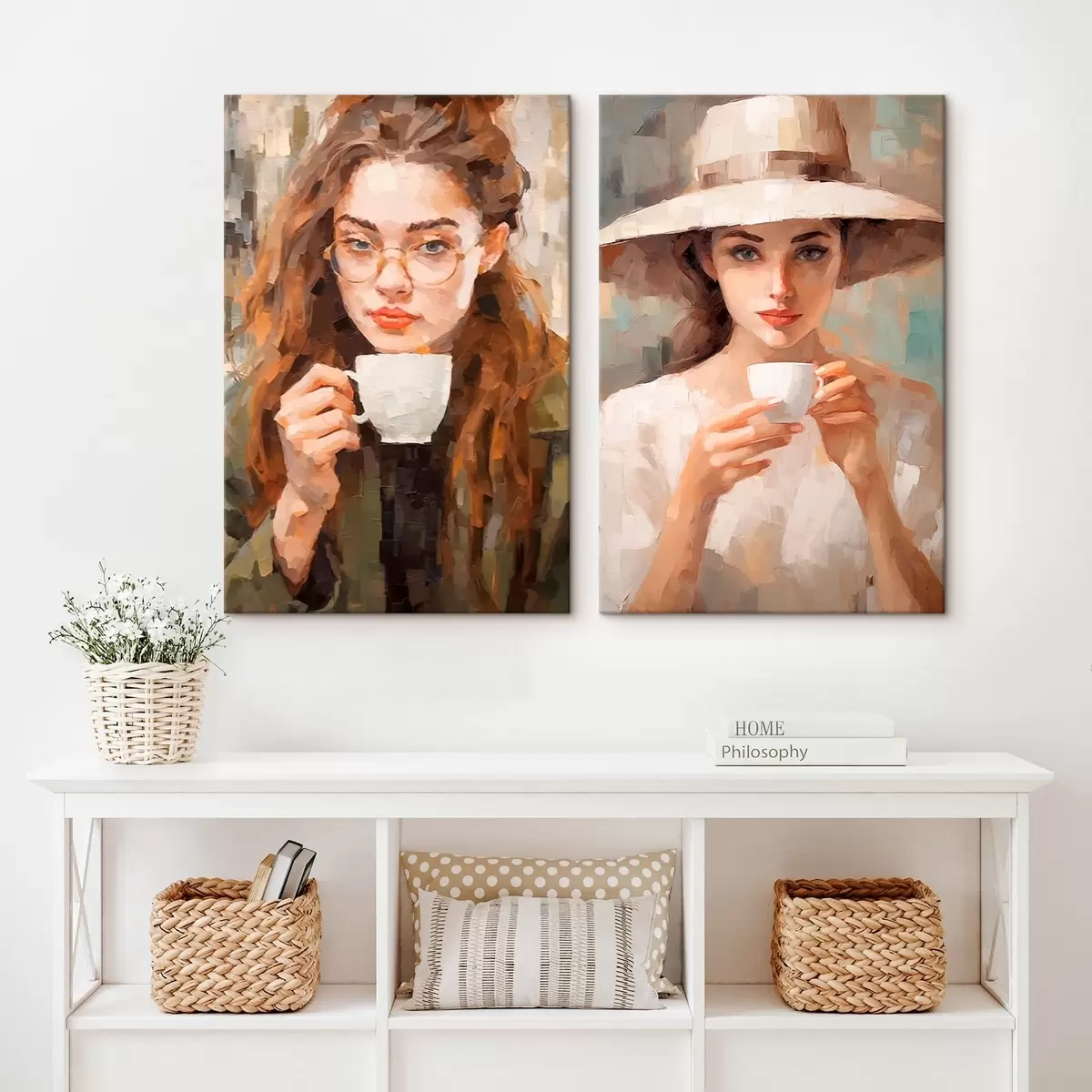 carta da parati Ragazze e caffè nr. m00440
