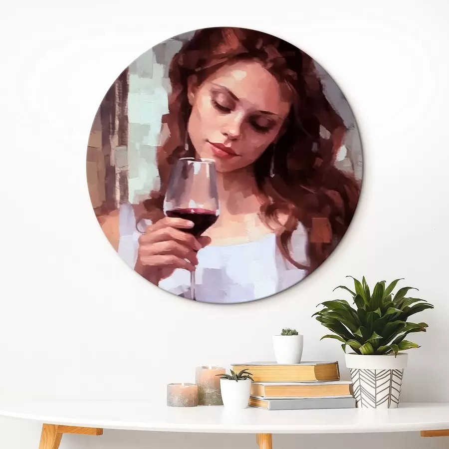 carta da parati Ragazza con vino nr. r43936