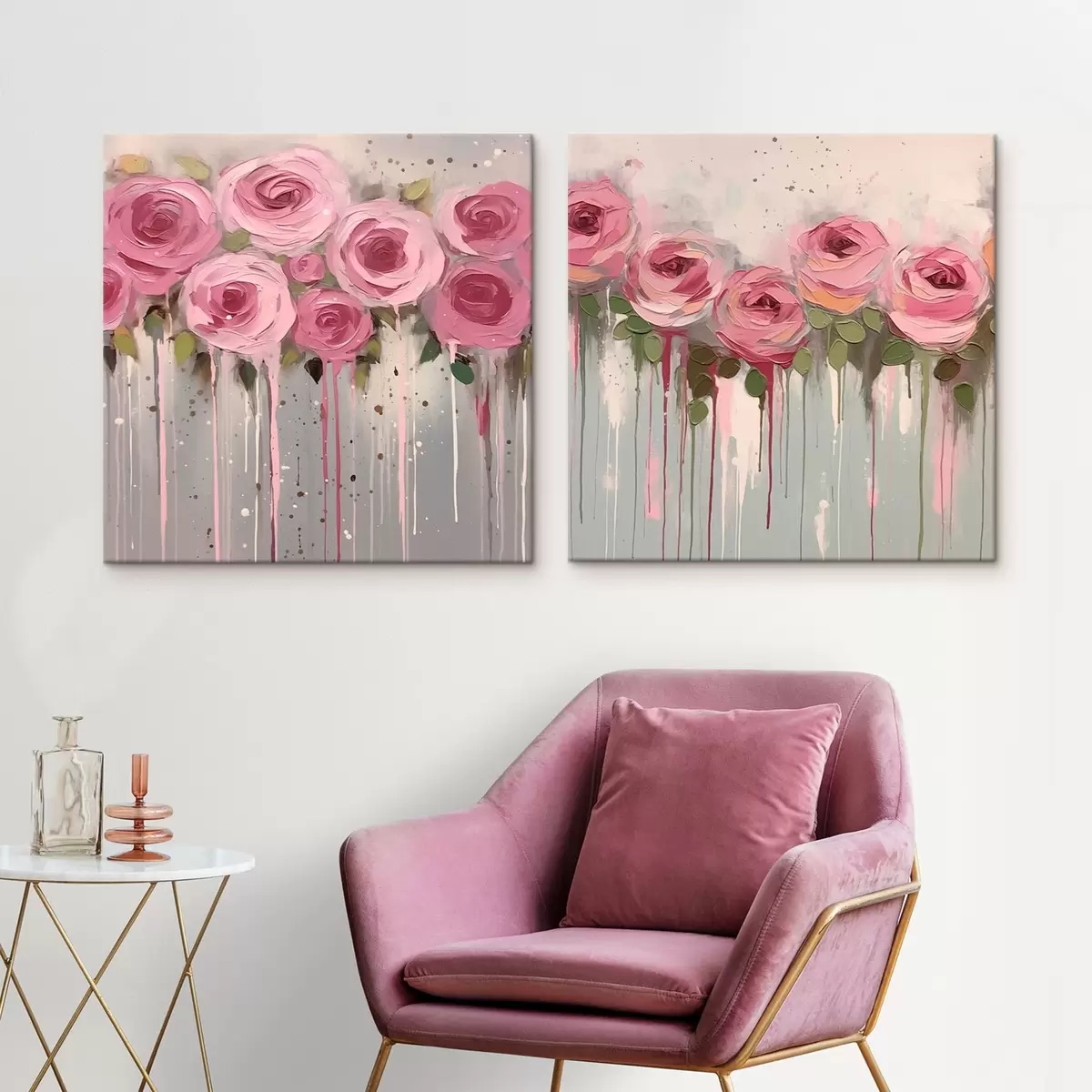 carta da parati Fiori rosa eleganti nr. m00442