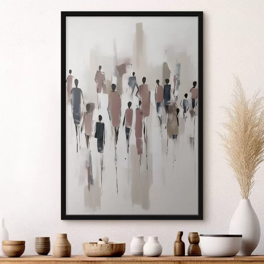 carta da parati Astrazione persone folla nr. f43485