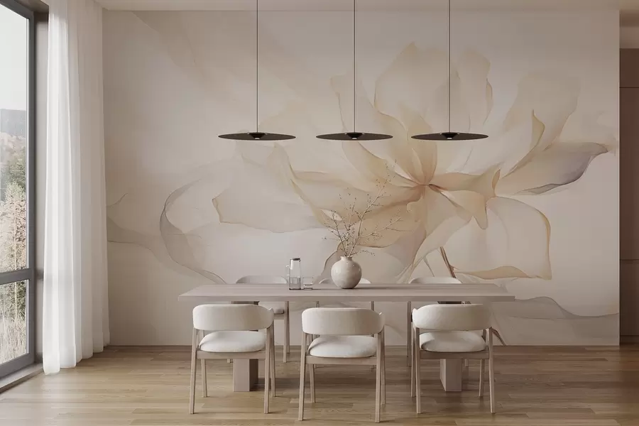 Carta da parati 3D Fiori Fiore di tendenza in colori pastello n. w03605