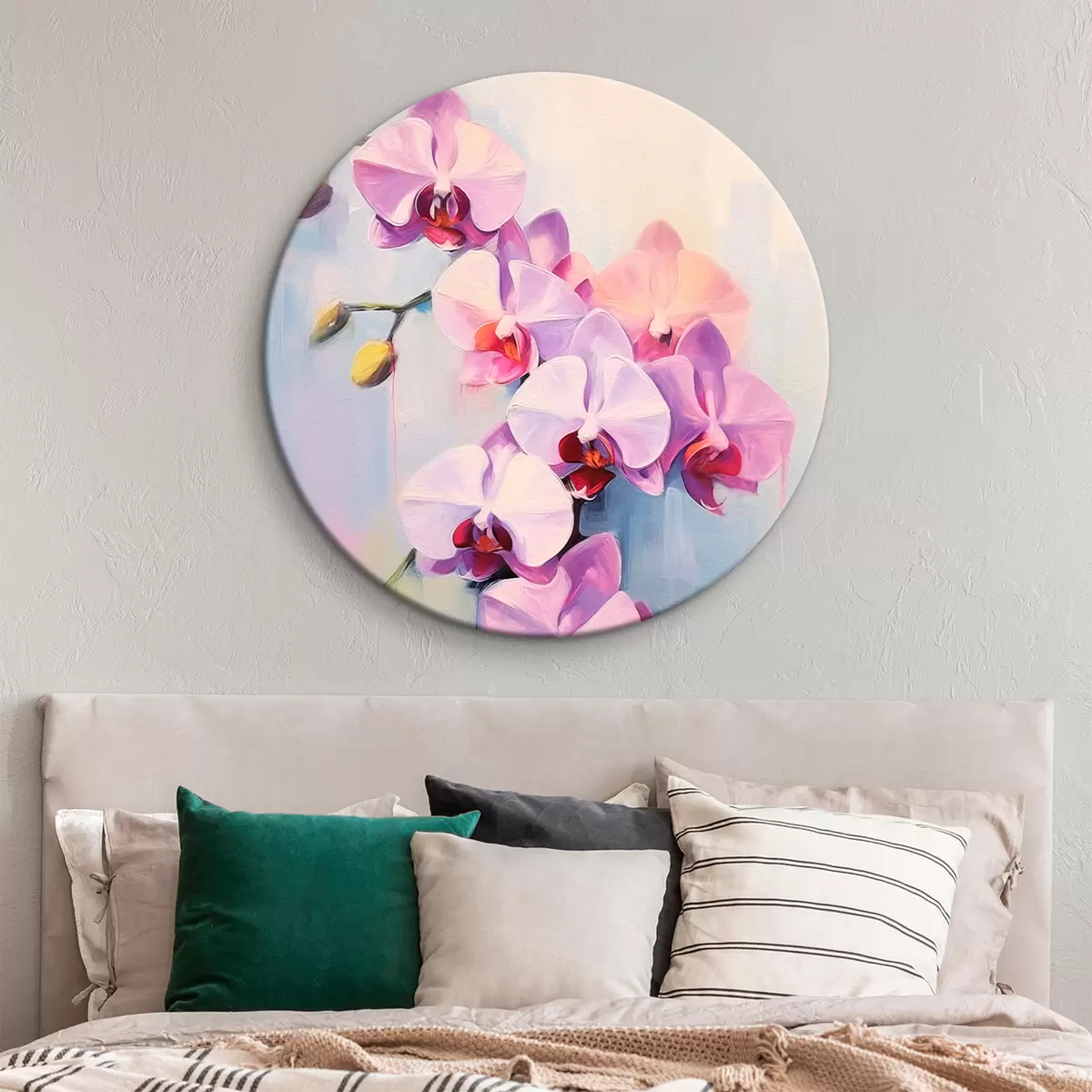 Quadri rotondi Fiore di orchidea r43251