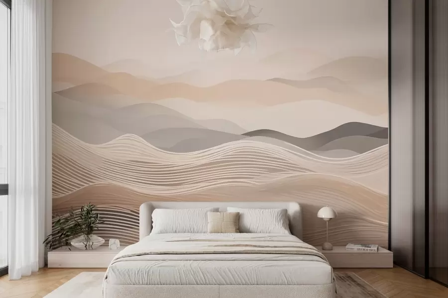 carta da parati Linee astratte a forma di onde nr. w03612