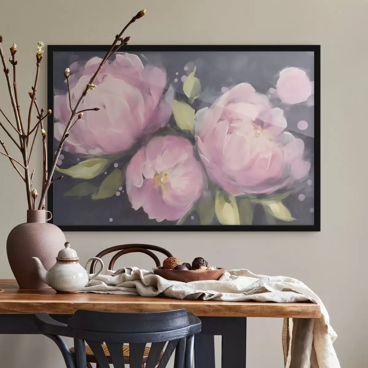 Poster Peonie rosa f43211