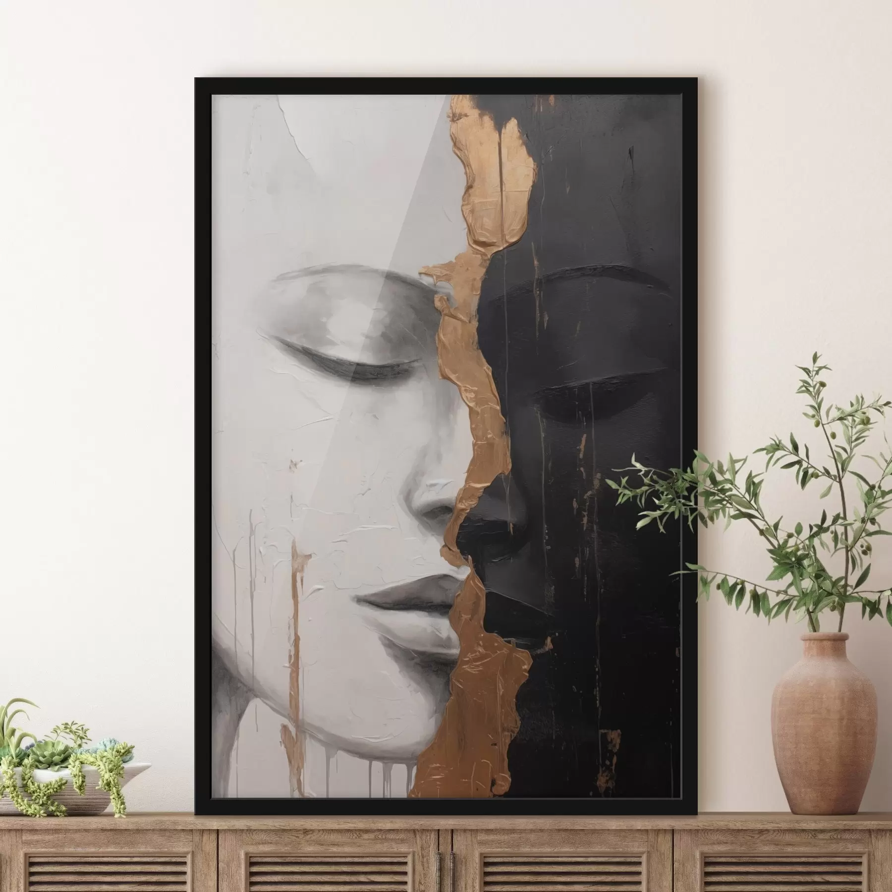 carta da parati Volti in bianco e nero nr. f43471