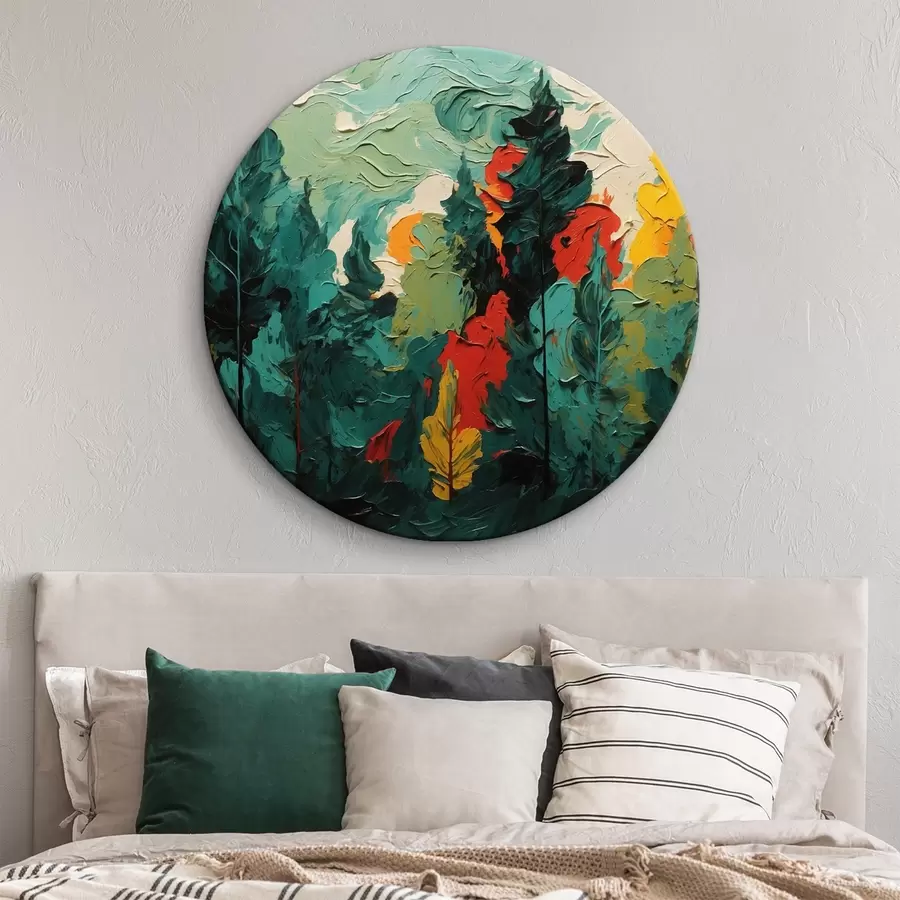 carta da parati Foresta nera in stile pittura ad olio nr. r43444