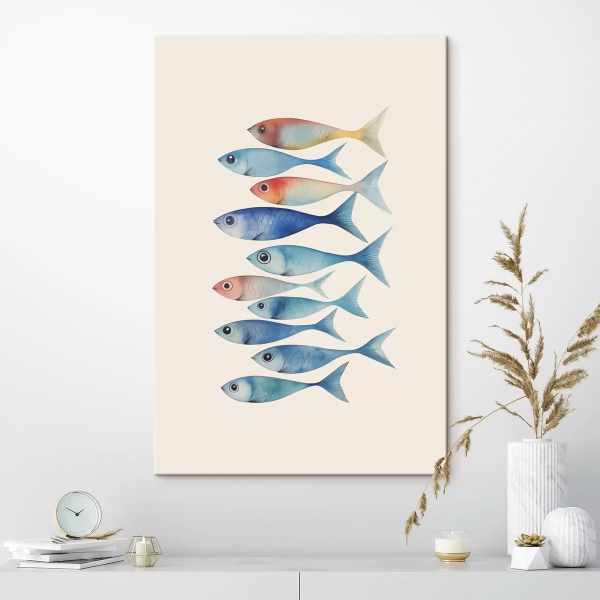 carta da parati Pesce minimalismo imitazione acquerello nr. s43960