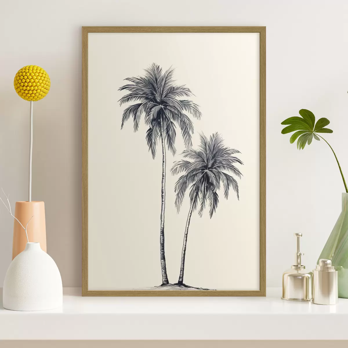 Poster Palme minimalismo f43956