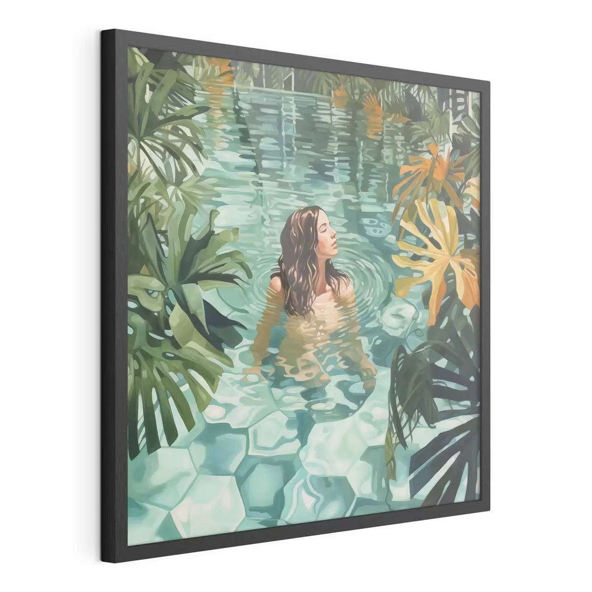 Poster Imitazione della ragazza in piscina f43961