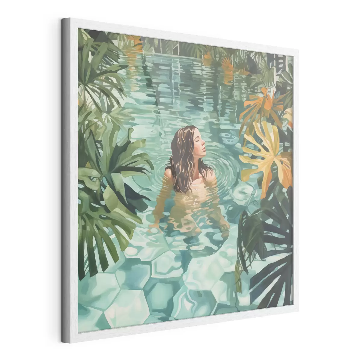 Poster Imitazione della ragazza in piscina f43961