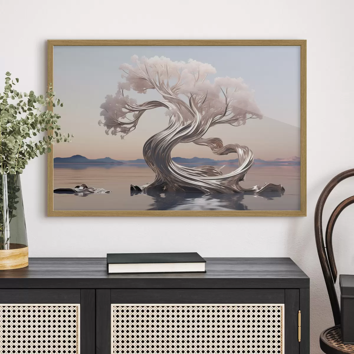 Poster Metallo e legno f43945