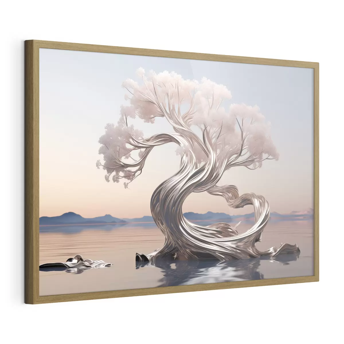 Poster Metallo e legno f43945