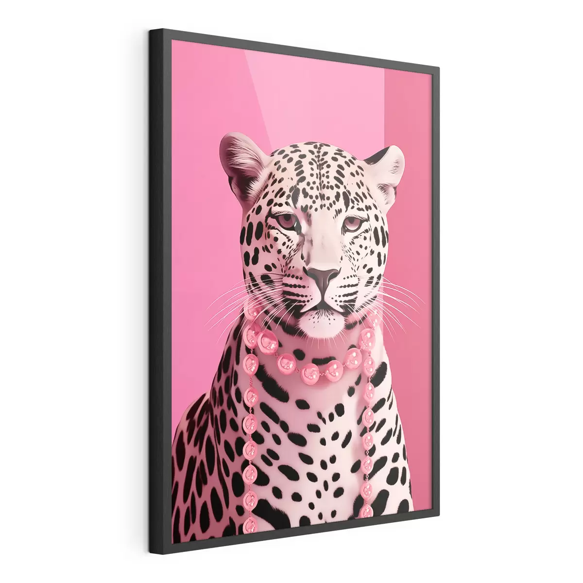 Poster Leopardo in rosa f43976