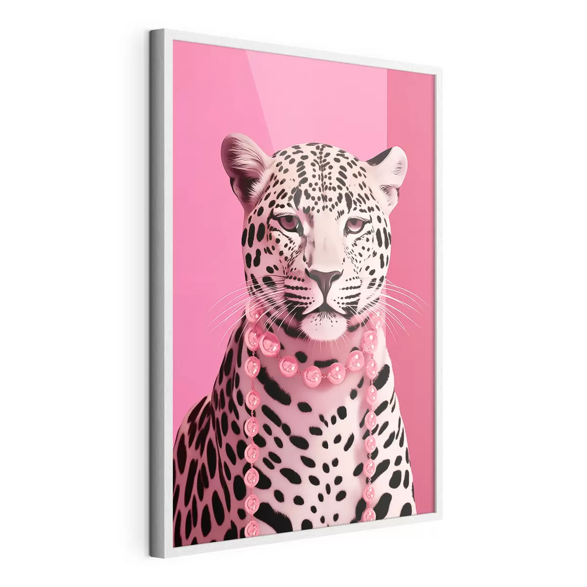 Poster Leopardo in rosa f43976