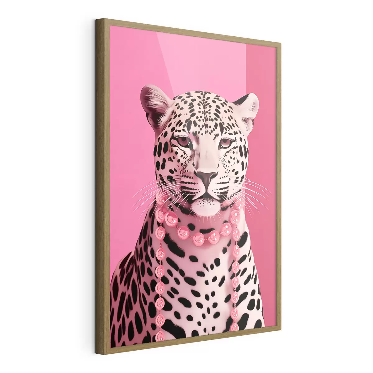 Poster Leopardo in rosa f43976