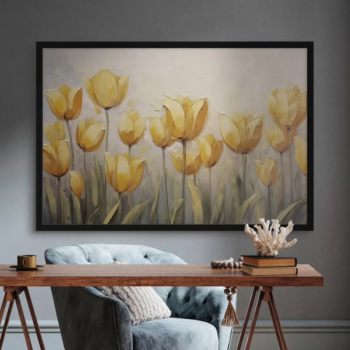 Poster Tulipani gialli f43977