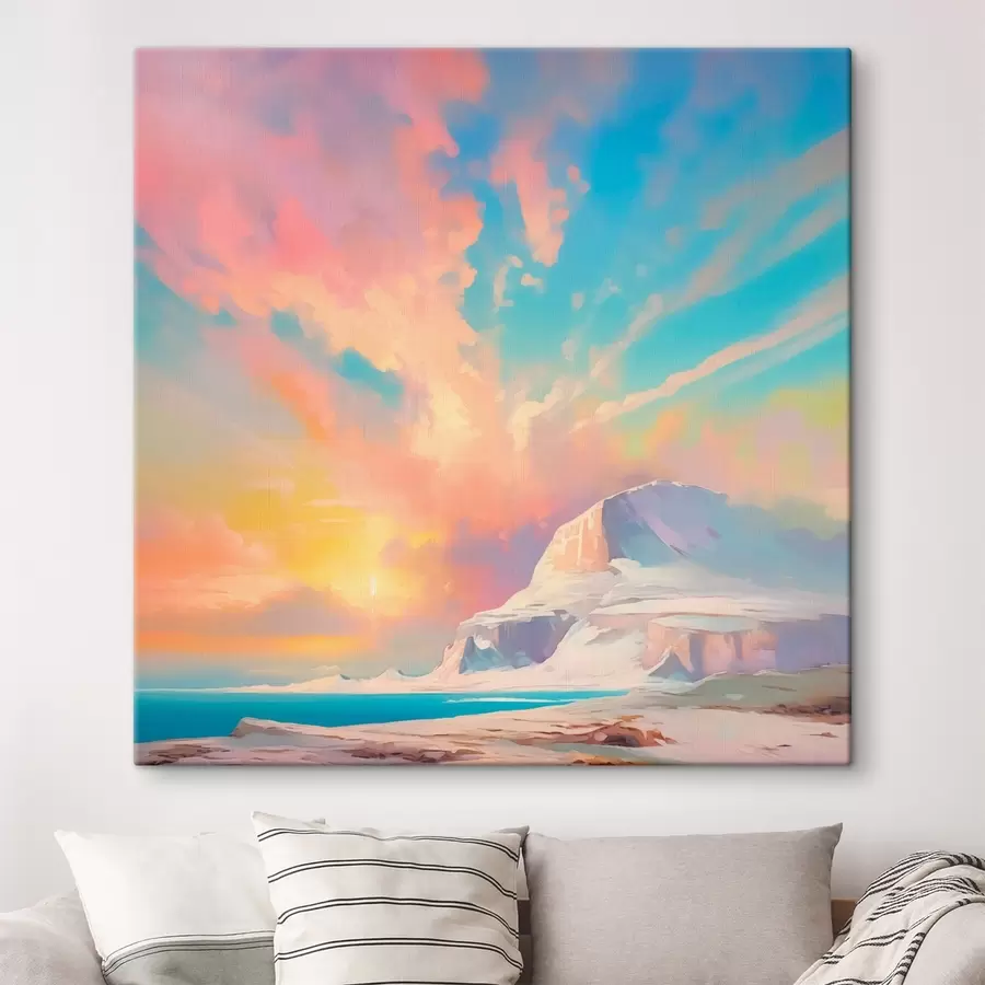 carta da parati Il cielo luminoso sopra la montagna nr. s44031