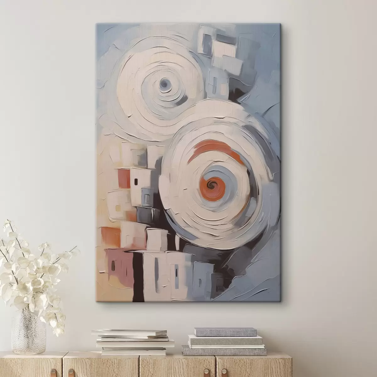 carta da parati Case di città astratte nr. s44056