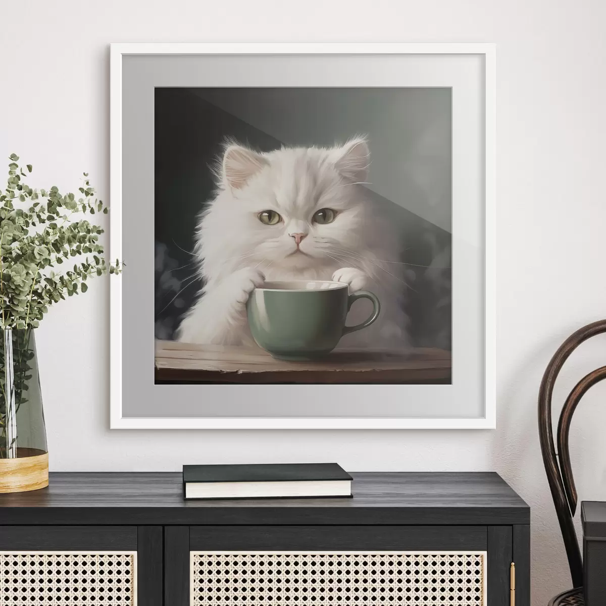 Poster Tè con il gatto f44032