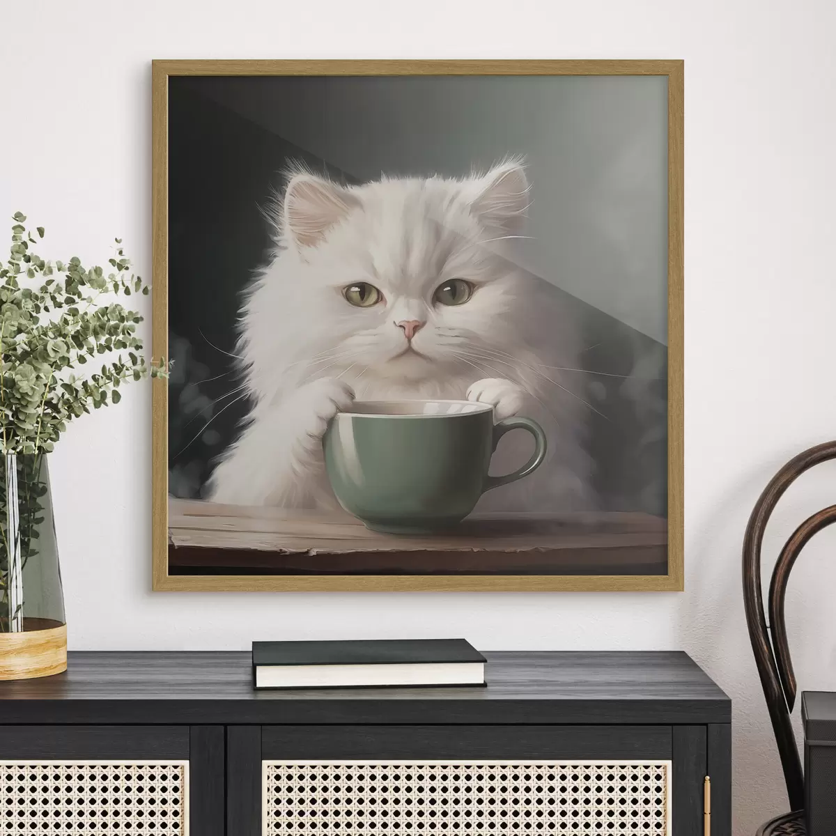 Poster Tè con il gatto f44032