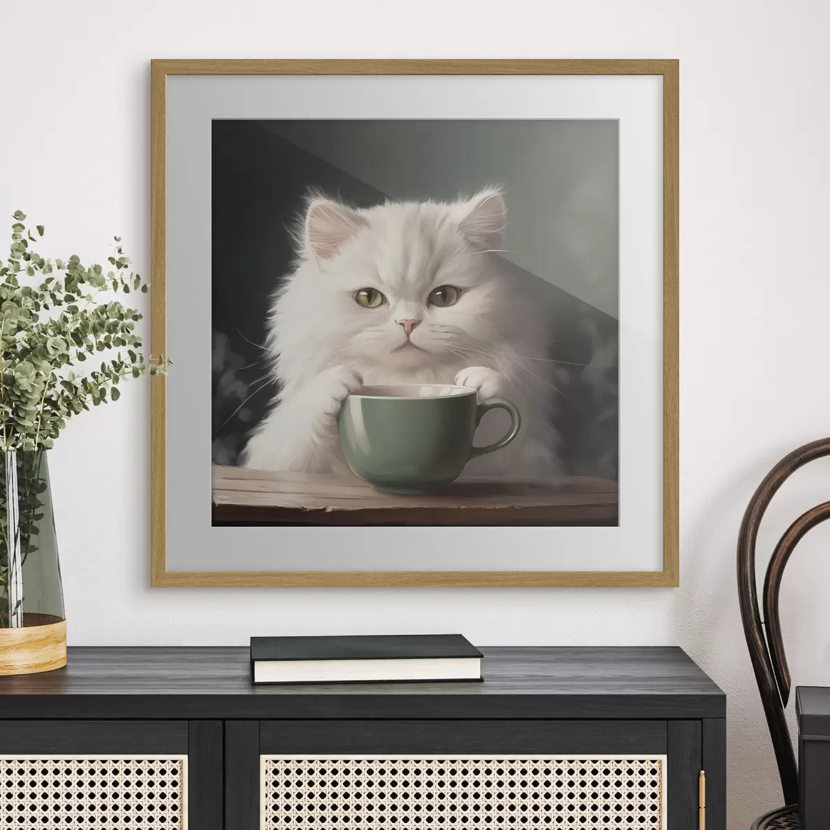 Poster Tè con il gatto f44032