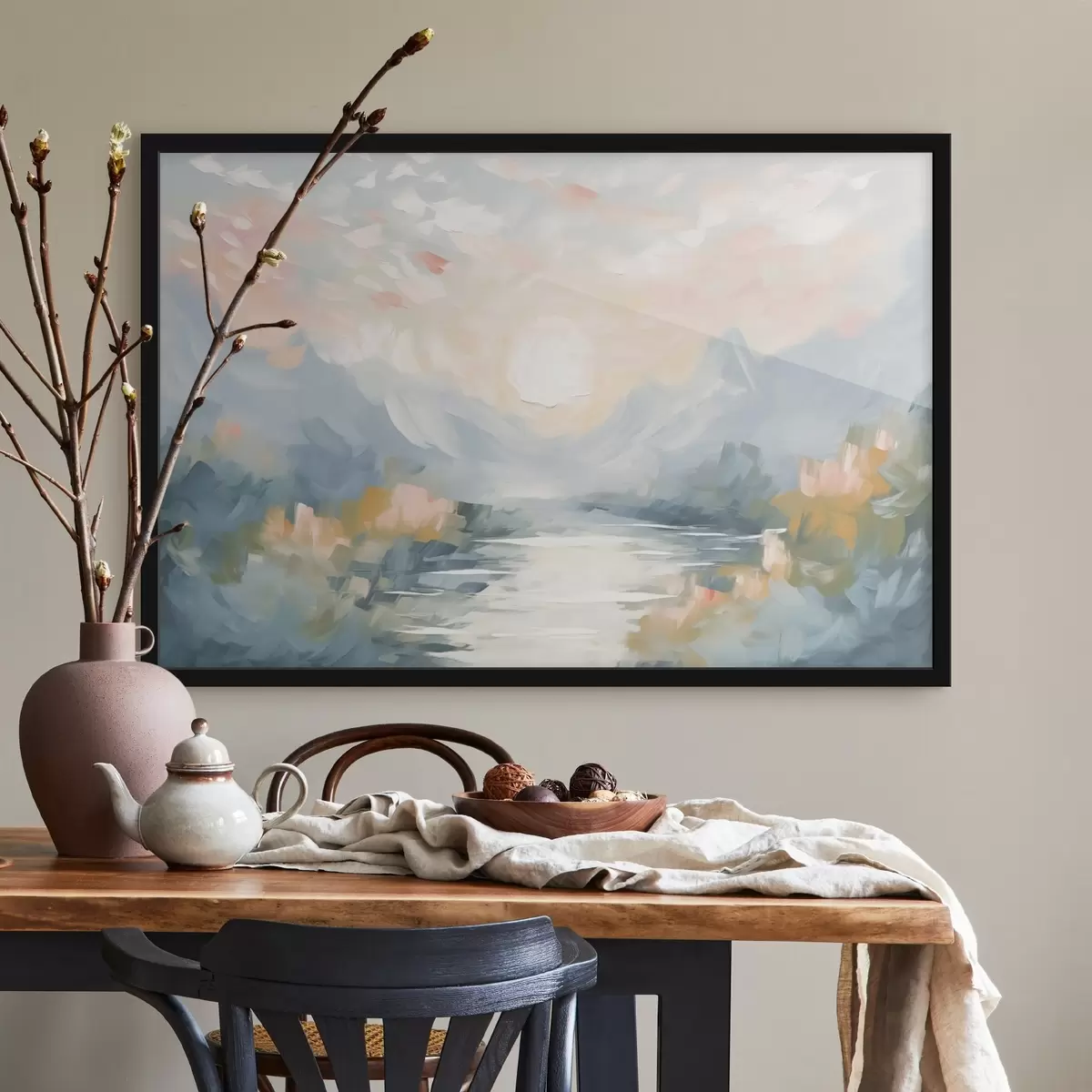 Poster Astrazione delle montagne f44052