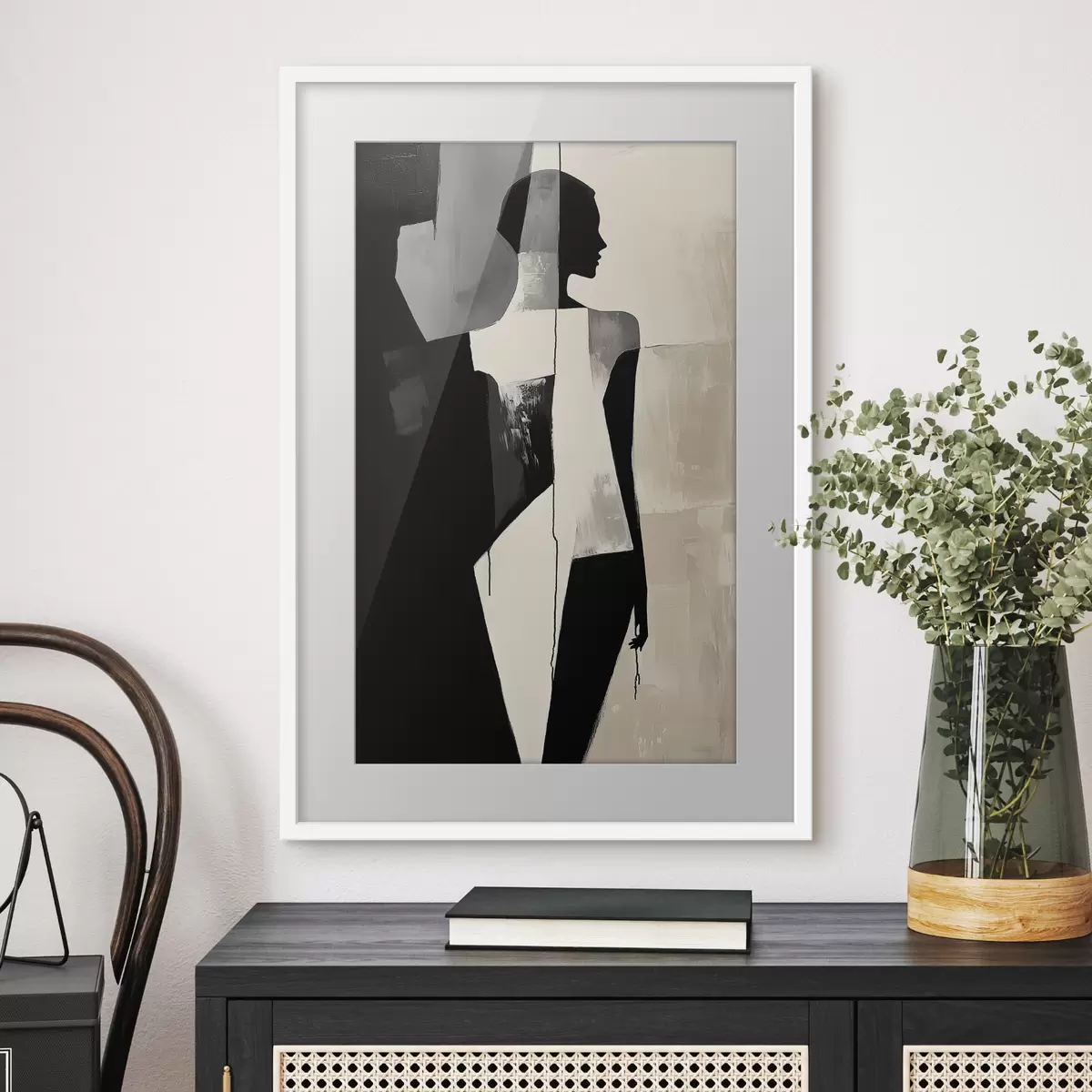 Poster Silhouette a blocchi f43969