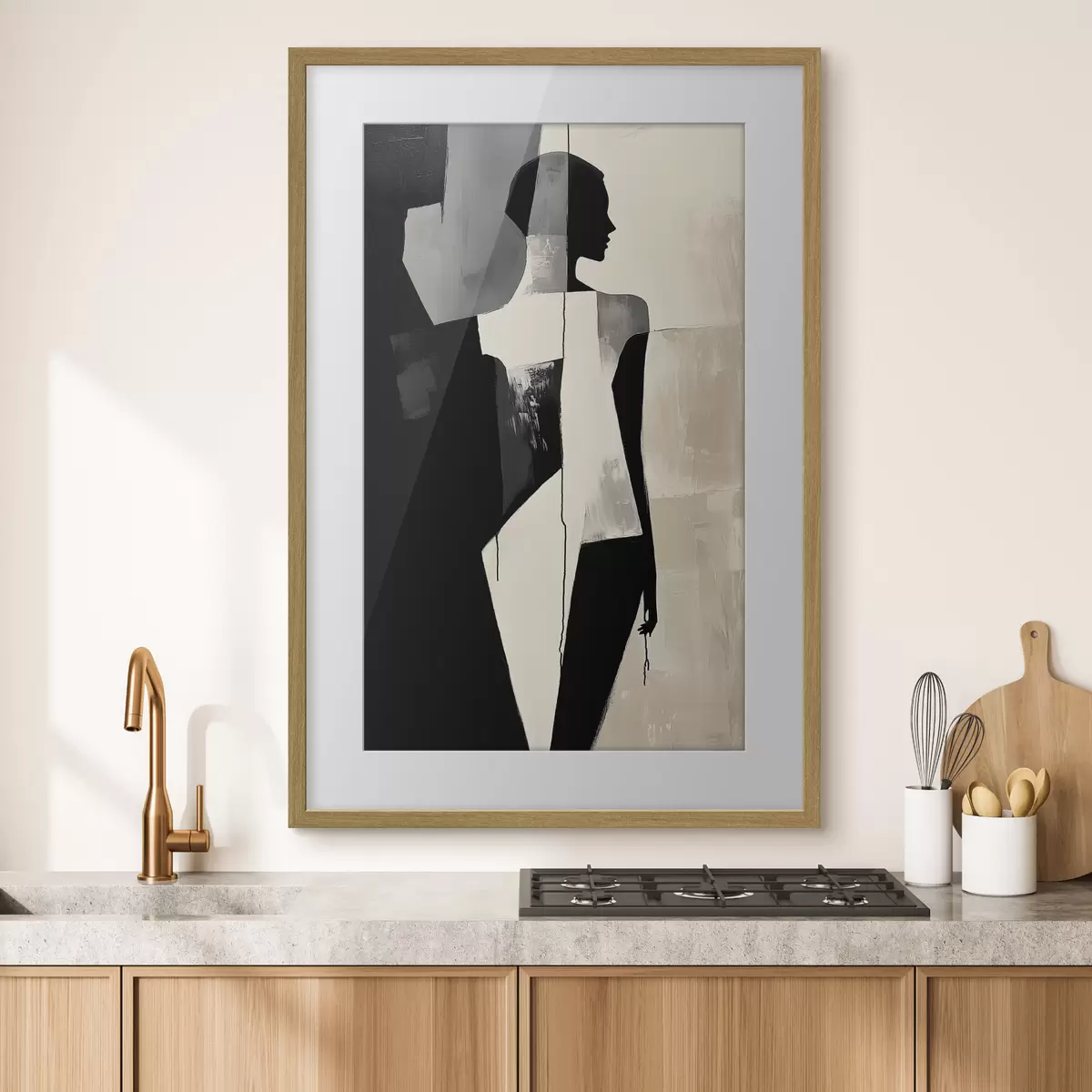 Poster Silhouette a blocchi f43969
