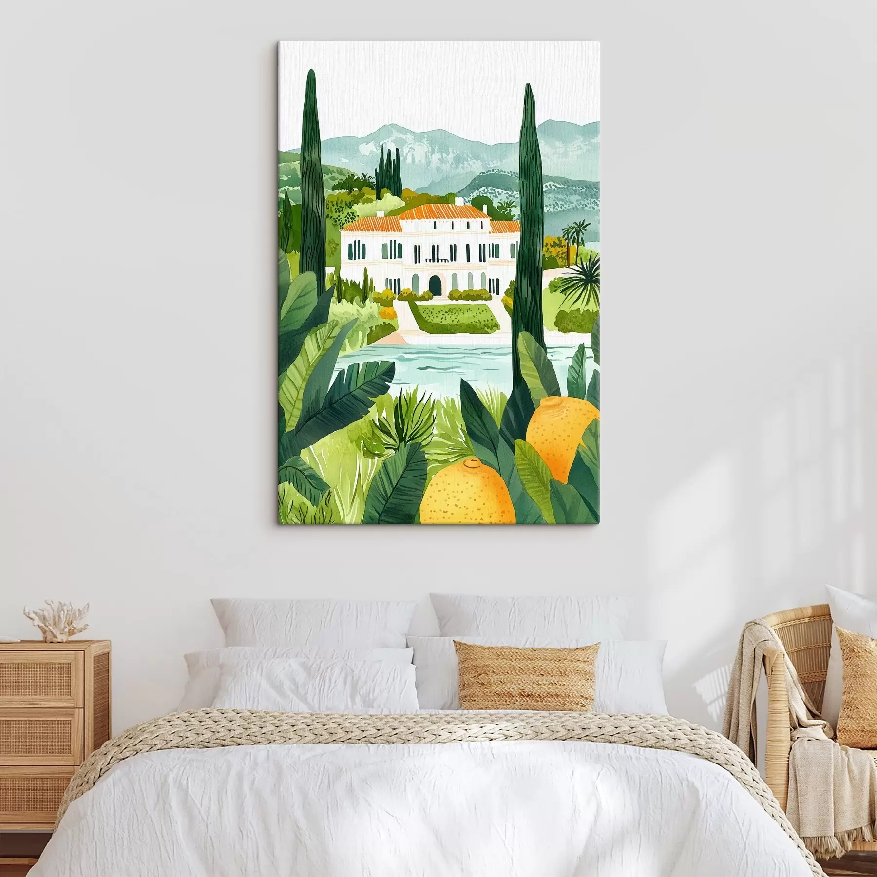 carta da parati Spagna, paesaggi estivi, alberi di limone, architettonico, tropicale nr. s44026