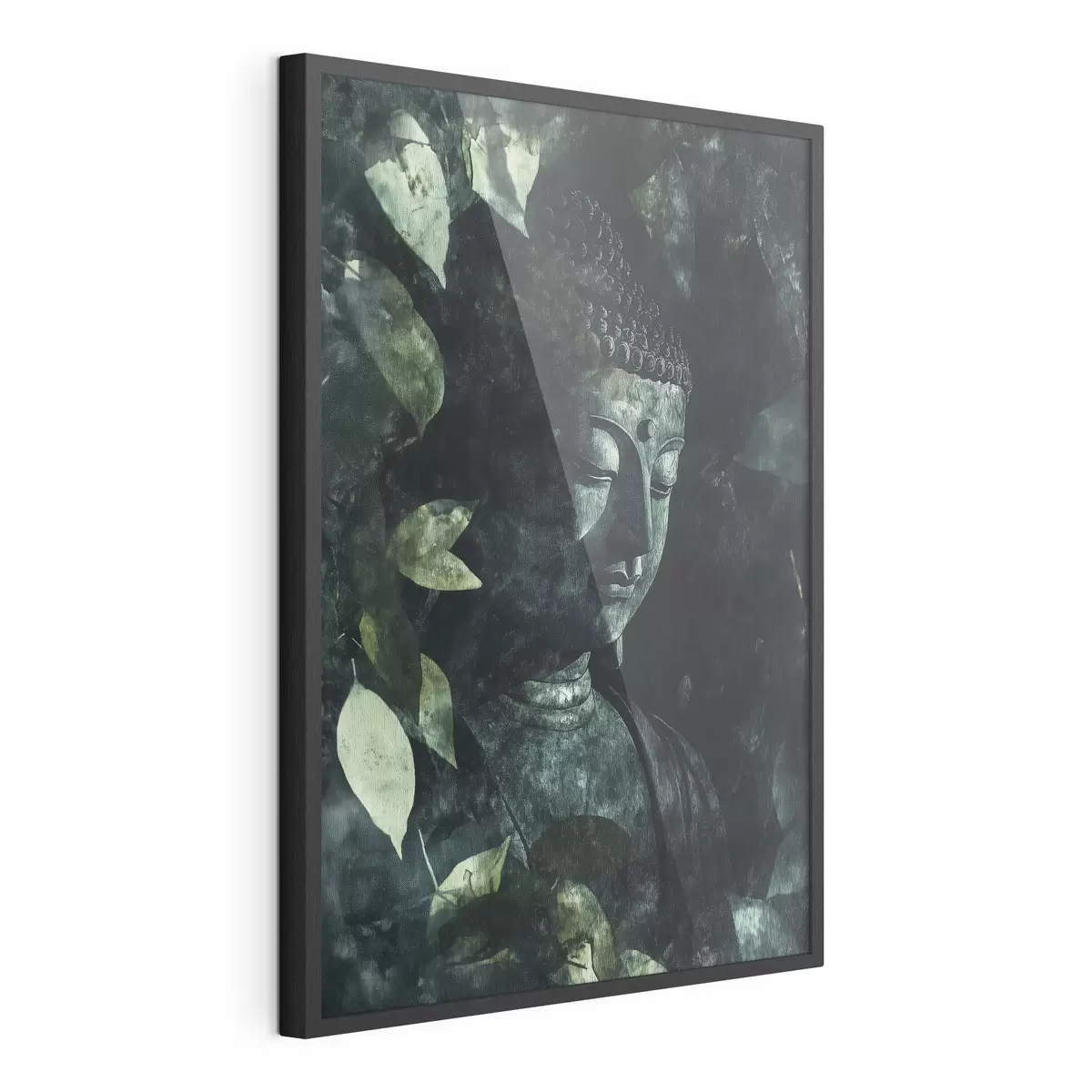 Poster Buddha tra le foglie f44029