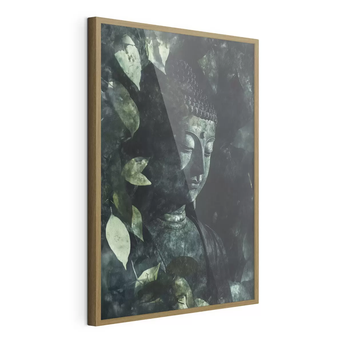 Poster Buddha tra le foglie f44029