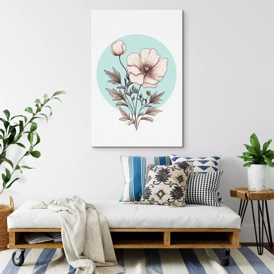 carta da parati Fiore di papavero dipinto nr. s43995