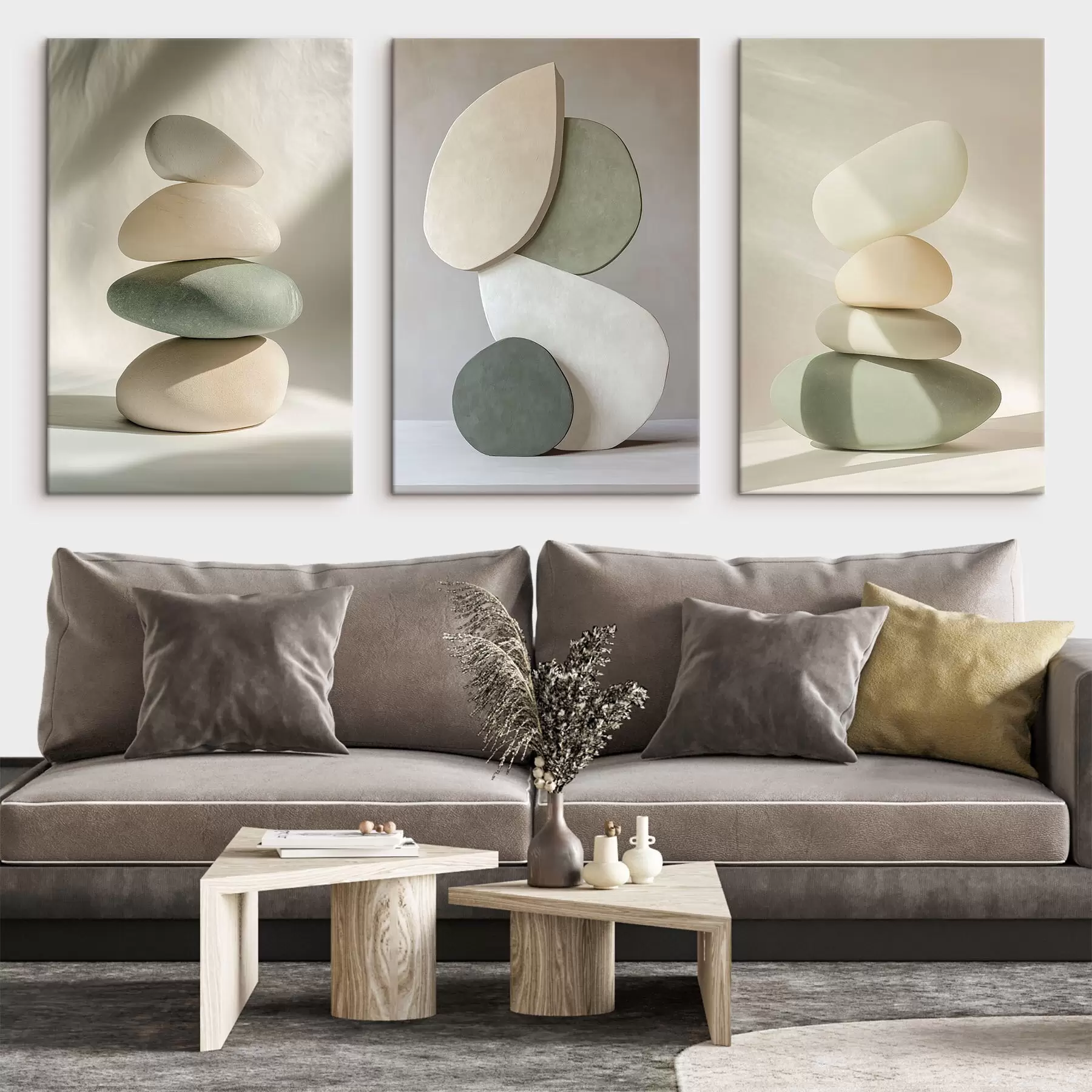 carta da parati Pietre estetiche pealistiche, decorazione della casa, illuminazione naturale nr. m00418