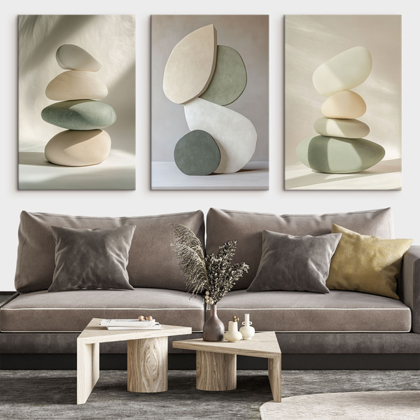 Quadri Pietre estetiche pealistiche, decorazione della casa, illuminazione naturale, Quadri modulari, m00418 : Uwalls.it