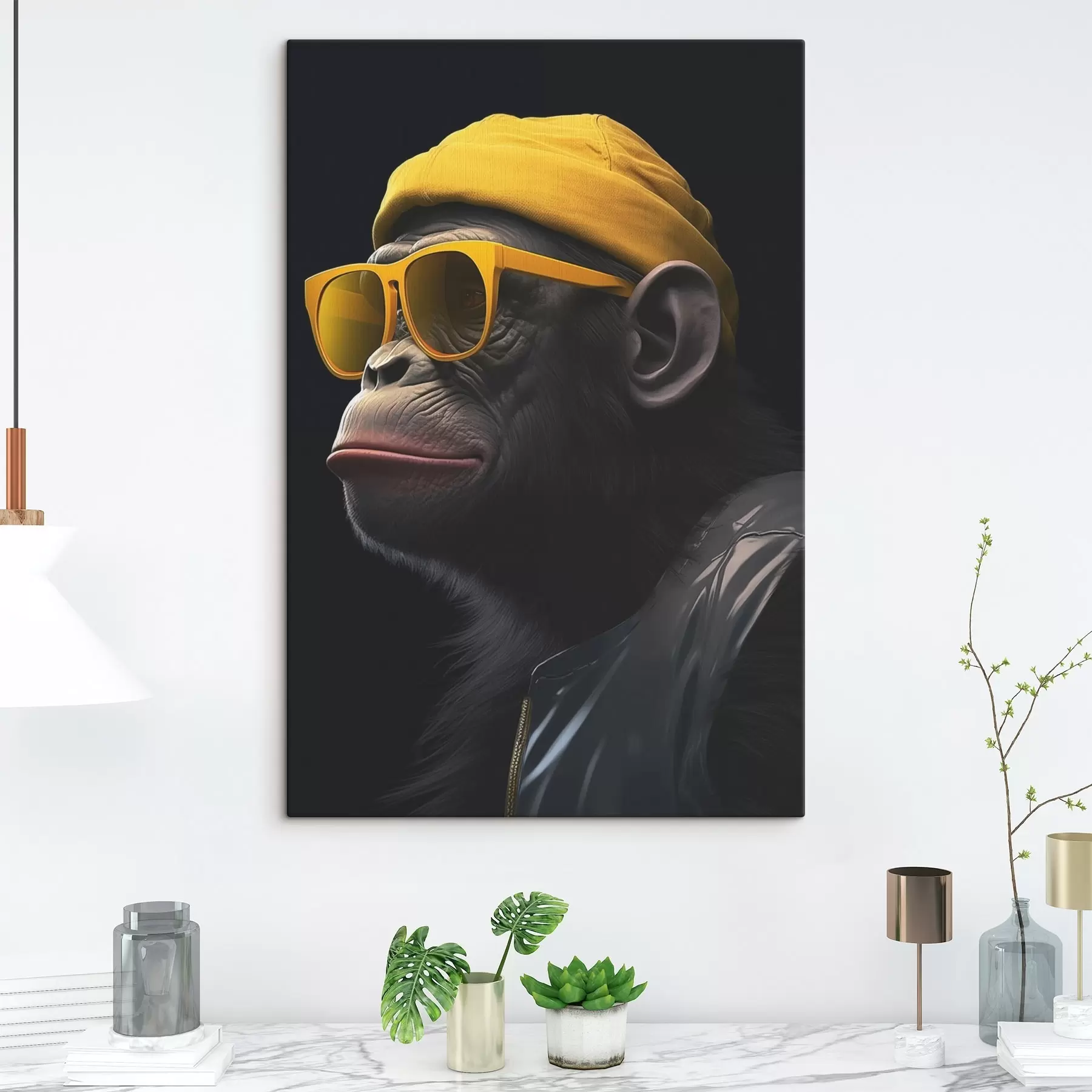 carta da parati Scimmia con cappello nr. s44109