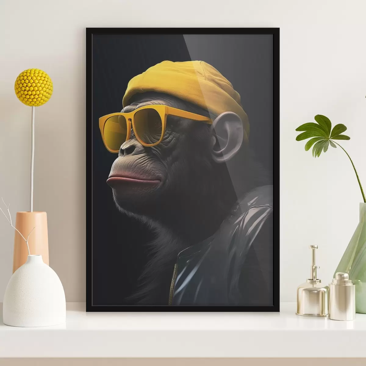 Poster Scimmia con cappello f44109