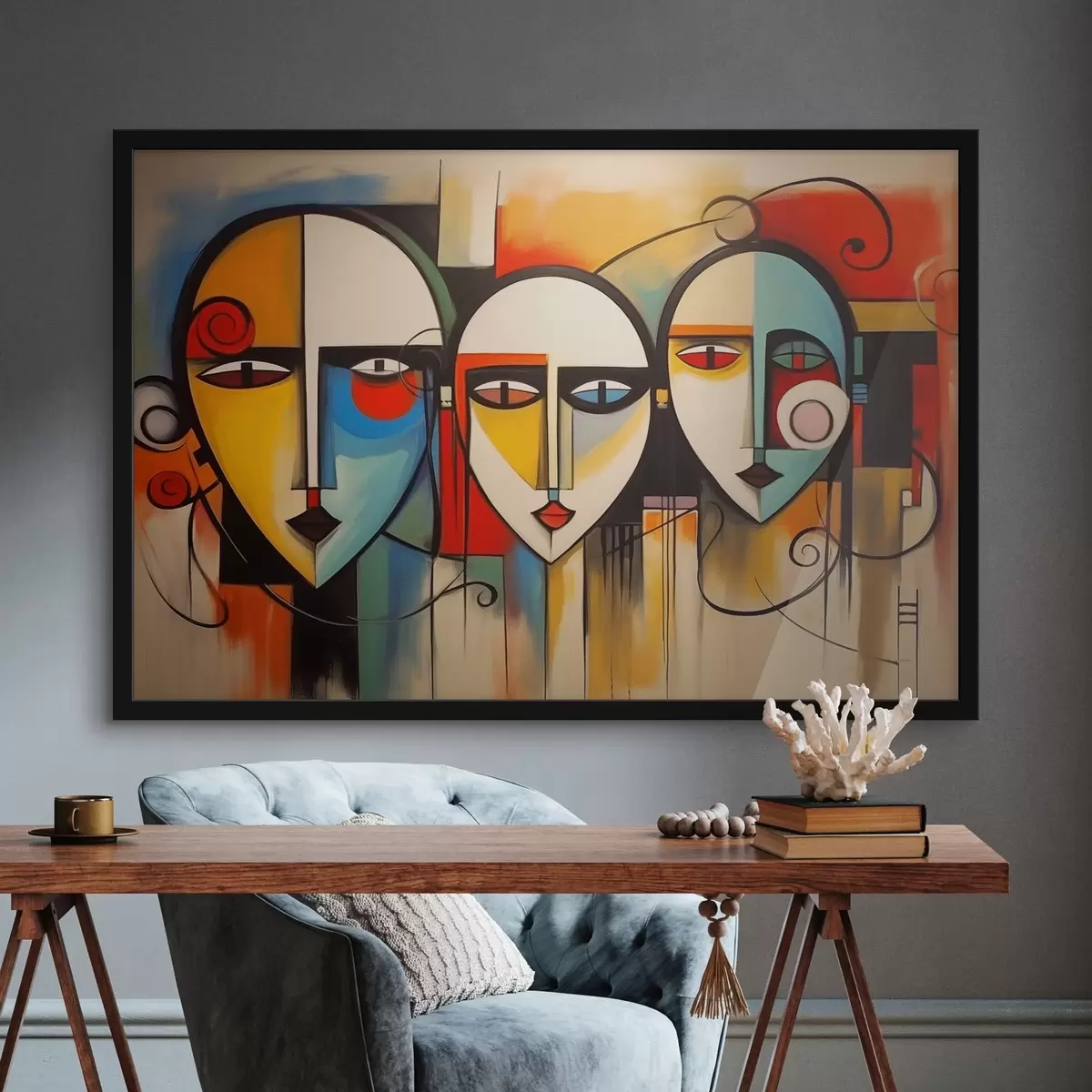 Poster Facce astratte f44118