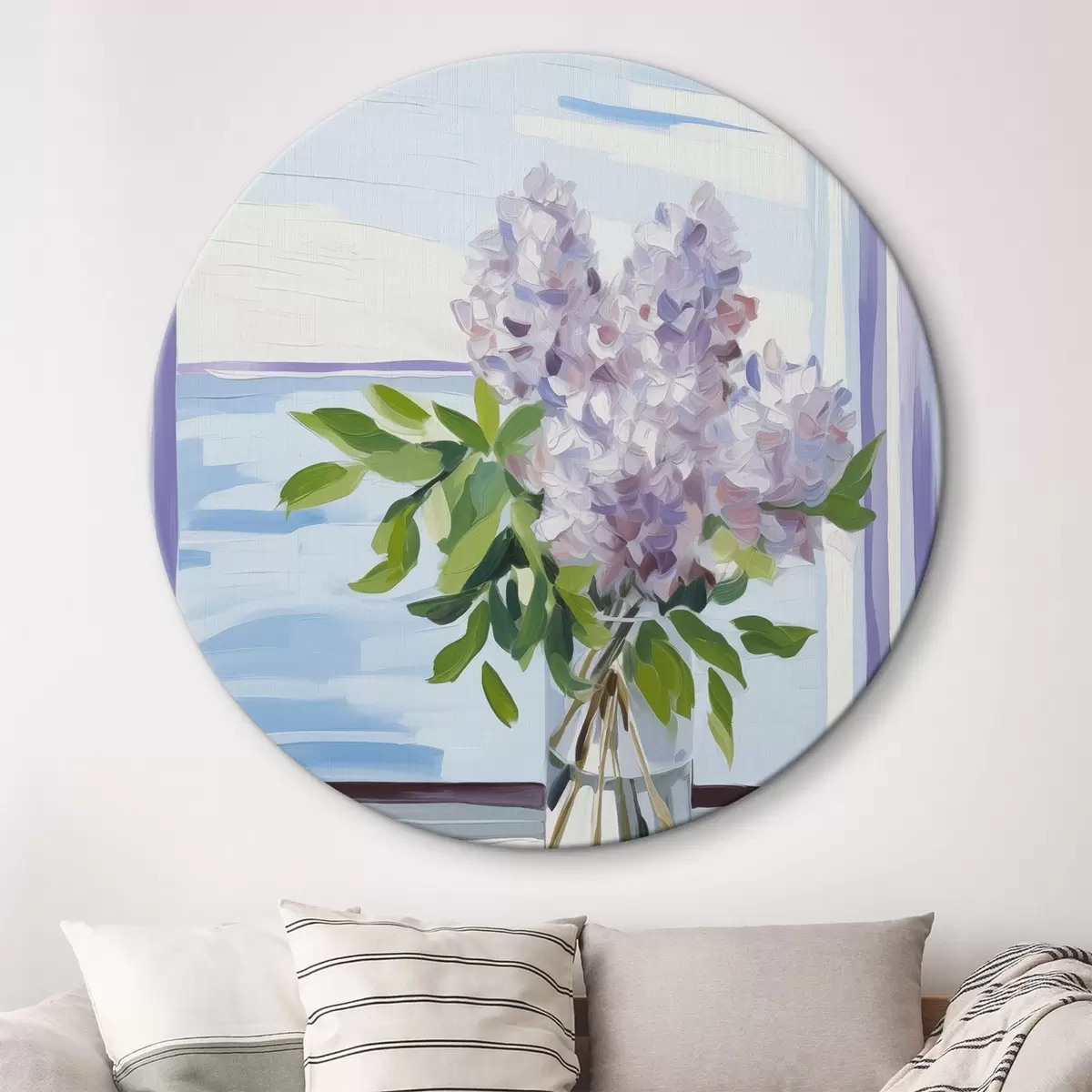 Quadri rotondi Un bouquet di lillà r44134