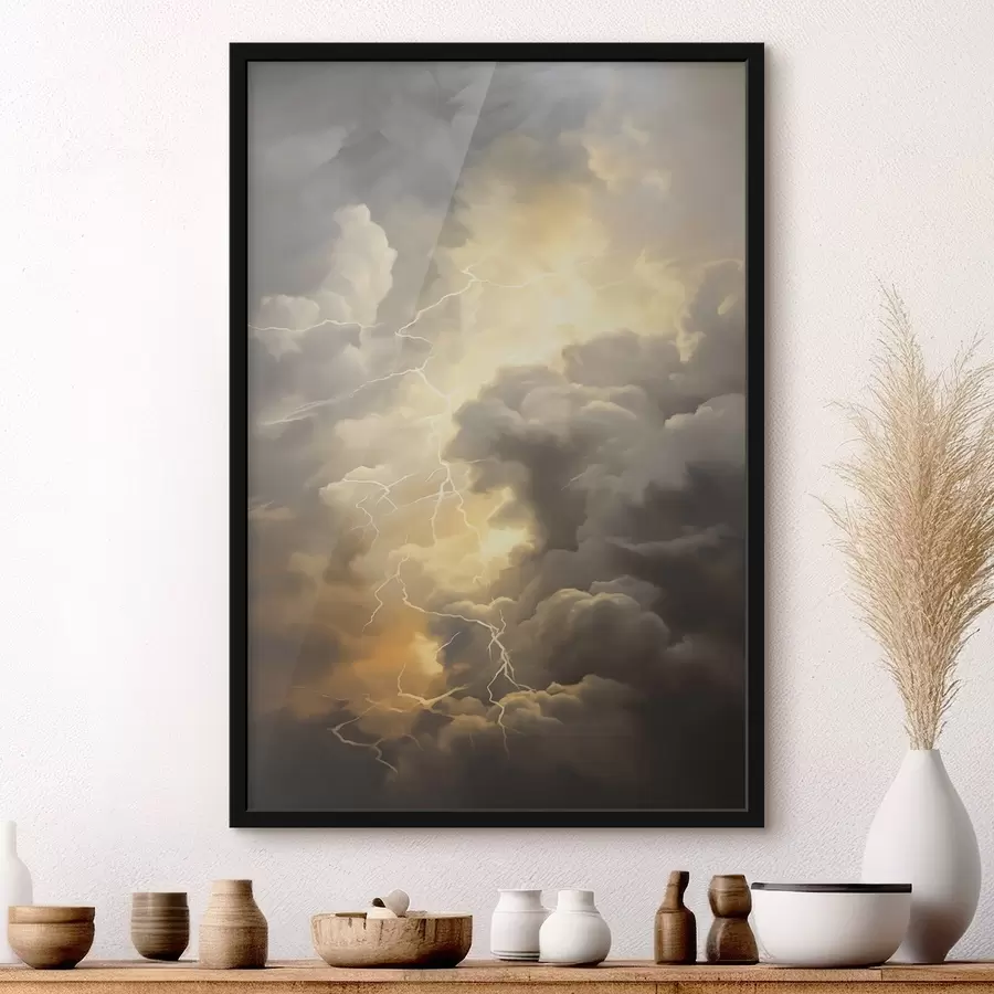 carta da parati Nubi e fulmini nr. f44123